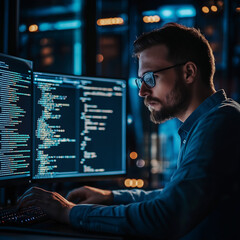 A young and successful programmer who develops new applications