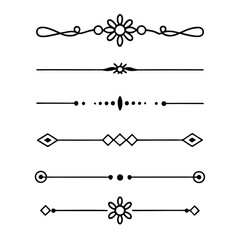 Set of divider line