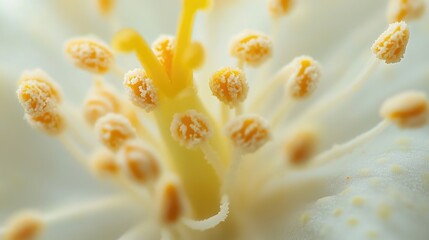 Wall Mural - A detailed image of a single white flower