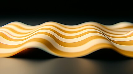 Wall Mural - Abstract wavy pattern in warm colors creating a dynamic visual effect against a dark background