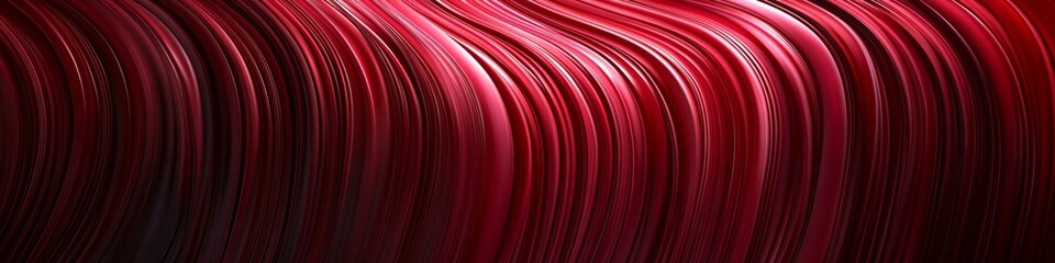 Wall Mural - abstract background, intense red color, curving line patterns, light streak effect, high definition