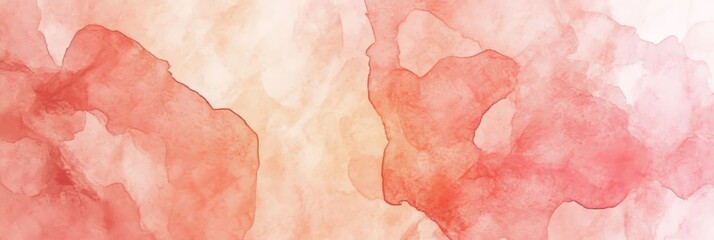 Wall Mural - abstract coral watercolor background, elegant flowing paint with soft, delicate, airy feel
