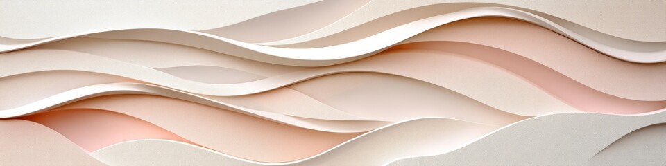 Wall Mural - abstract background pastel coral waves texture pattern in muted tones for designs, branding