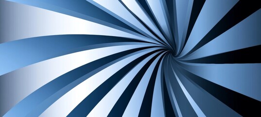 Wall Mural - swirling blue stripes with subtle highlights, conveying motion and depth in abstract design.