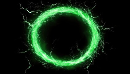 Wall Mural - Green Circle Power Energy