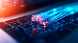 © Pungu x - Innovative Applications of Fiber Optic Cable Technology in Data Transmission Digital Environment Close-Up View Modern Connectivity