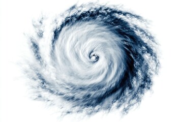 Wall Mural - a powerful storm with swirling clouds and debris in a grayscale image
