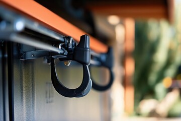 Wall Mural - A close-up shot of a door handle, ideal for use in property or architecture-related contexts