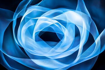 Wall Mural - Abstract Blue Light Design