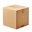 © Iftikhar alam - A simple cardboard box resting on a transparent background for creative display or product packaging design, Cardboard Box Open and Closed On transparent background