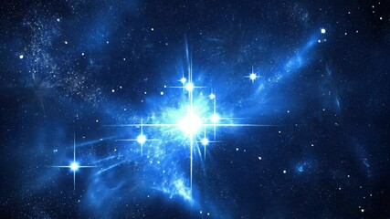 Wall Mural - galactic nebula displaying vibrant colors and bright stars in the infinite night sky, galaxy nebula 