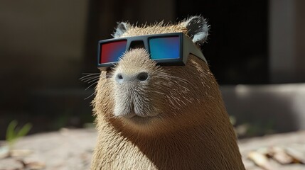 capybara adventure at zoo nature travel animal viewpoint