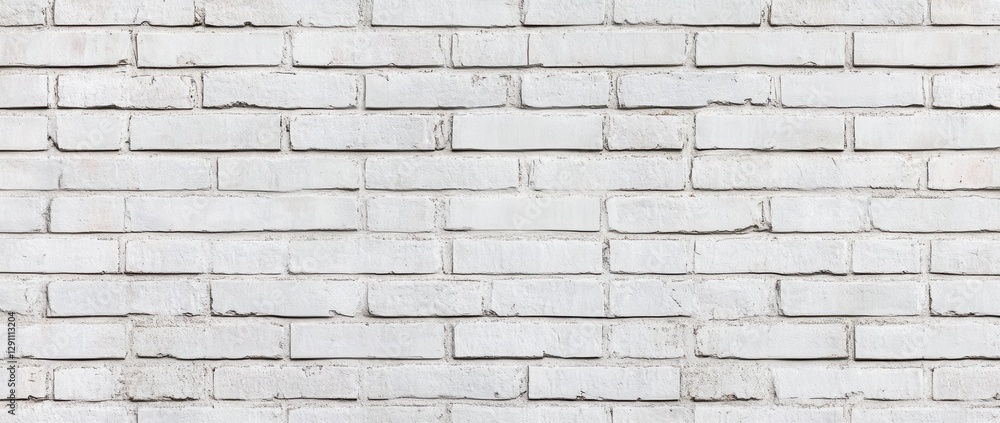 Texture of a Clean, White Brick Wall Highlighting Minimalist Aesthetic ...