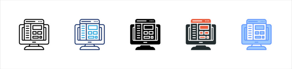 Web Layout Icon