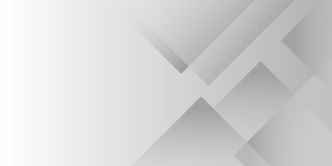 Aufkleber - Modern Abstract white and gray transparent background with triangles' shapes. Space futuristic design concept. Decorative web layout or poster, banner. white paper texture gray background. vector.	