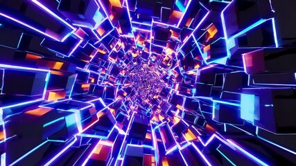 Fototapete - fiber optics background with lots light spots