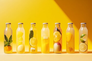 Poster - Vibrant Fruit Infused Drinks for a Refreshing Summer