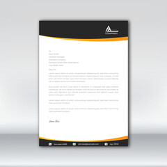 Wall Mural - Letterhead design template for business . Simple and fist class letterhead design. Print for ready free download.
