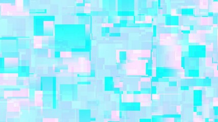 Poster - Light blue corporate abstract background of looping animated gradient geometric shapes