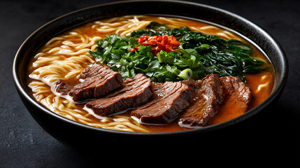 Wall Mural -  beef miso ramen