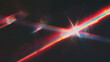 © annetdebar - Red light refraction through prism creating abstract background for design