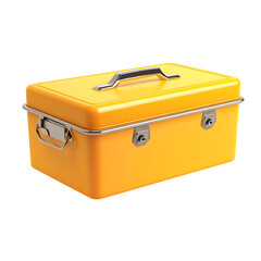 Wall Mural - tool box cartoon isolated on white background full depth of field