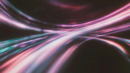 Wall Mural - Celestial starry background with subtle gravitational light streams