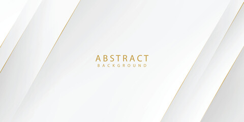 Wall Mural - abstract white background diagonal gold light element design vector