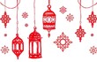 © adhotds23 - Ruby Red Islamic lantern Crayon illustration