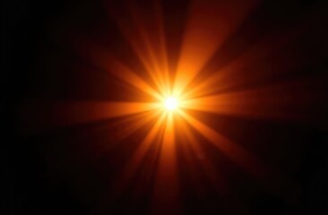 lens flare glow light effect on black. image of rays sun light effects, overlays or flare isolated o