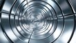 © JK_kyoto - Futuristic Metallic Tunnel with Reflections in a Sleek Background