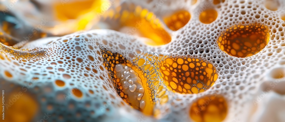 Dynamic 3D cross section showing cellular differentiation vibrant ...