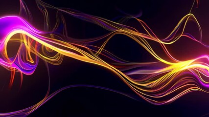 Canvas Print - Futuristic neon city skyline with neon lights, holographic structures, and digital architecture