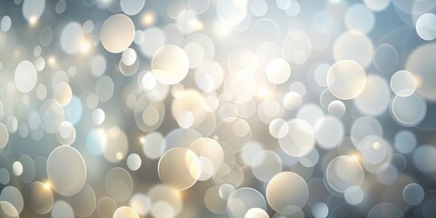 Wall Mural - abstract shimmering circles background with glowing lights and soft focus, ideal for elegant designs
