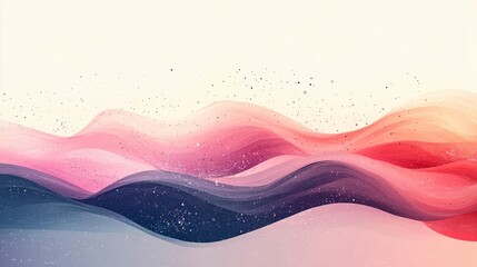 Wall Mural - abstract pastel wave background with subtle texture and sparkle.