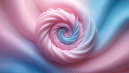 Wall Mural - Abstract Pastel Swirl: Pink and Blue Fabric Texture Background