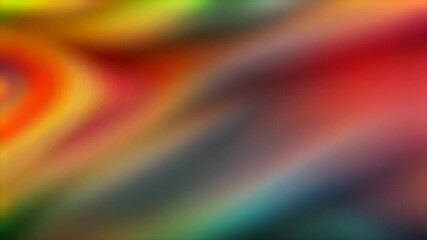 Wall Mural - abstract looped animation with rainbow background, flowing 3d iridescent holographic wave, liquid pl