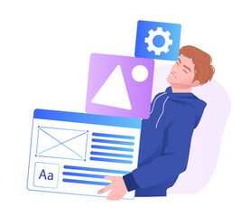 Web Design Concept. Vector illustration