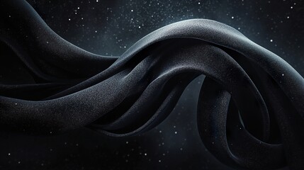 Wall Mural - Organic Ribbon Shape

