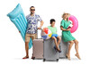 © Ljupco Smokovski - Happy family with suitcases packed for a summer vacation