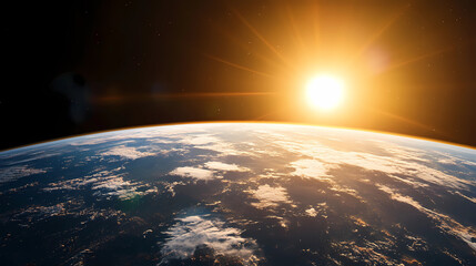 Wall Mural - sun in space
