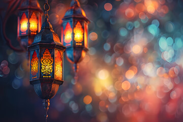 Poster - Enchanting ramadan lanterns at night