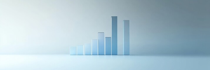Aufkleber - Sales growth analysis showcasing initial low performance followed by exponential increase in revenue. Generative AI