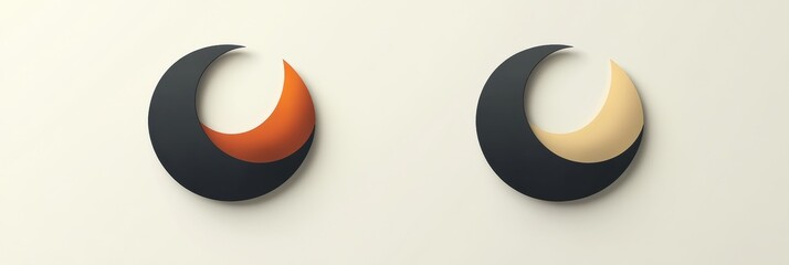 Aufkleber - Comparison of outdated logo with modern sleek redesign showcasing branding concept evolution and visual identity enhancement. Generative AI