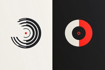 Wall Mural - Comparison of outdated logo with modern redesigned logo showcasing branding evolution and visual clarity. Generative AI