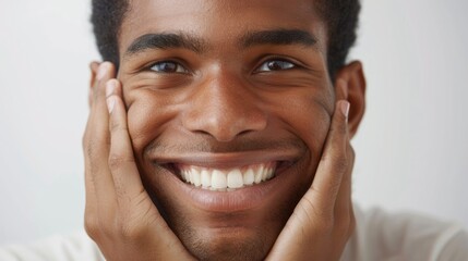 Sticker - A happy young adult male smiling at the camera.