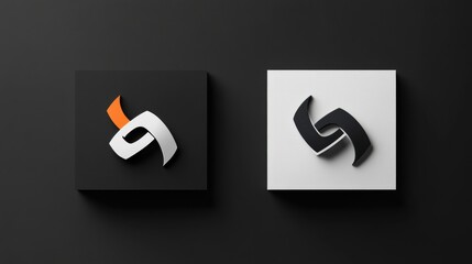Aufkleber - Comparison of outdated logo and modern sleek redesign showcasing branding evolution and visual identity transformation. Generative AI