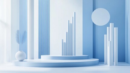 Leinwandbilder - Analysis of sales performance illustrating a stark contrast between low sales and exponential growth metrics. Generative AI