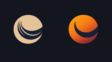 Aufkleber - Comparison of outdated logo and modern sleek redesigned logo highlighting branding evolution. Generative AI