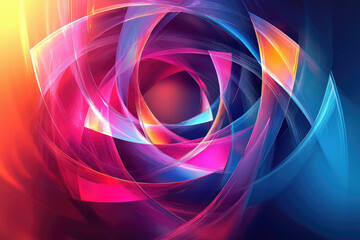 Poster - Abstract swirling vibrant colors create a mesmerizing, dynamic visual experience.